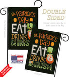 Be Irish - St Patrick Spring Vertical Impressions Decorative Flags HG137315 Made In USA