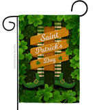 Leprechaun Legs - St Patrick Spring Vertical Impressions Decorative Flags HG137407 Made In USA