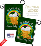 St. Pat Lucky Day - St Patrick Spring Vertical Impressions Decorative Flags HG190043 Made In USA