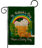 St. Pat Lucky Day - St Patrick Spring Vertical Impressions Decorative Flags HG190043 Made In USA