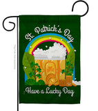 St. Pat Lucky Day - St Patrick Spring Vertical Impressions Decorative Flags HG190043 Made In USA