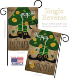 Happy St Patrick's Day Leprechaun Shoe - St Patrick Spring Vertical Impressions Decorative Flags HG192023 Made In USA