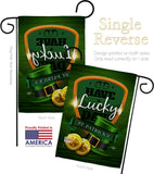 Have A Lucky Day - St Patrick Spring Vertical Impressions Decorative Flags HG192157 Made In USA