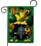 Lucky Gold Pot - St Patrick Spring Vertical Impressions Decorative Flags HG192158 Made In USA