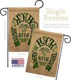 Luck Always With You - St Patrick Spring Vertical Impressions Decorative Flags HG192301 Made In USA