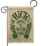 Luck Always With You - St Patrick Spring Vertical Impressions Decorative Flags HG192301 Made In USA