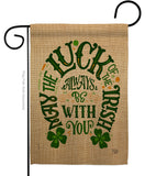 Luck Always With You - St Patrick Spring Vertical Impressions Decorative Flags HG192301 Made In USA