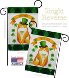 Patty Kitty - St Patrick Spring Vertical Impressions Decorative Flags HG192303 Made In USA