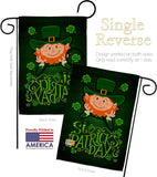 Lucky Leprechaun - St Patrick Spring Vertical Impressions Decorative Flags HG192417 Made In USA