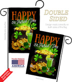 Happy Saint Patrick Day - St Patrick Spring Vertical Impressions Decorative Flags HG192433 Made In USA