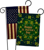 Green Patty Day - St Patrick Spring Vertical Impressions Decorative Flags HG120038 Made In USA