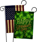 St. Patty Cover - St Patrick Spring Vertical Impressions Decorative Flags HG120043 Made In USA