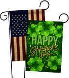 St. Patty Cover - St Patrick Spring Vertical Impressions Decorative Flags HG120043 Made In USA