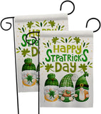 St Patty Trop Gnome - St Patrick Spring Vertical Impressions Decorative Flags HG120051 Made In USA