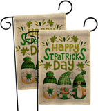 St Patty Trop Gnome - St Patrick Spring Vertical Impressions Decorative Flags HG120051 Made In USA