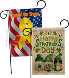 St Patty Trop Gnome - St Patrick Spring Vertical Impressions Decorative Flags HG120051 Made In USA