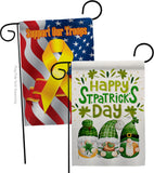 St Patty Trop Gnome - St Patrick Spring Vertical Impressions Decorative Flags HG120051 Made In USA