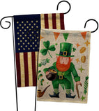 Leprechaun Gold - St Patrick Spring Vertical Impressions Decorative Flags HG120094 Made In USA