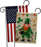 Leprechaun Gold - St Patrick Spring Vertical Impressions Decorative Flags HG120094 Made In USA