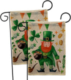 Leprechaun Gold - St Patrick Spring Vertical Impressions Decorative Flags HG120094 Made In USA