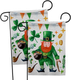 Leprechaun Gold - St Patrick Spring Vertical Impressions Decorative Flags HG120094 Made In USA