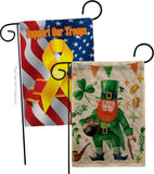 Leprechaun Gold - St Patrick Spring Vertical Impressions Decorative Flags HG120094 Made In USA