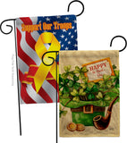 Cover and Hat - St Patrick Spring Vertical Impressions Decorative Flags HG130323 Made In USA