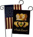 Irish Love - St Patrick Spring Vertical Impressions Decorative Flags HG130435 Made In USA