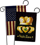 Irish Love - St Patrick Spring Vertical Impressions Decorative Flags HG130435 Made In USA