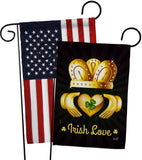 Irish Love - St Patrick Spring Vertical Impressions Decorative Flags HG130435 Made In USA