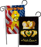 Irish Love - St Patrick Spring Vertical Impressions Decorative Flags HG130435 Made In USA