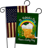 St. Pat Lucky Day - St Patrick Spring Vertical Impressions Decorative Flags HG190043 Made In USA