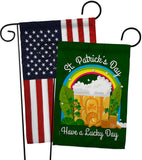 St. Pat Lucky Day - St Patrick Spring Vertical Impressions Decorative Flags HG190043 Made In USA