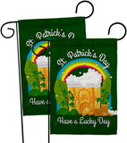 St. Pat Lucky Day - St Patrick Spring Vertical Impressions Decorative Flags HG190043 Made In USA