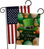 Lucky Hat - St Patrick Spring Vertical Impressions Decorative Flags HG190052 Made In USA