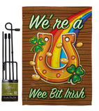 We're a Wee Bit Irish - St Patrick Spring Vertical Impressions Decorative Flags HG102002 Made In USA