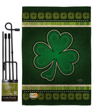 Shamrock - St Patrick Spring Vertical Impressions Decorative Flags HG102026 Made In USA