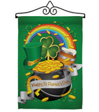 Happy St. Patrick's Day - St Patrick Spring Vertical Impressions Decorative Flags HG102027 Made In USA