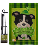 St. Pat's Puppy - St Patrick Spring Vertical Impressions Decorative Flags HG102029 Made In USA
