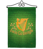 Erin Go Bragh - St Patrick Spring Vertical Impressions Decorative Flags HG102030 Made In USA