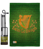 Erin Go Bragh - St Patrick Spring Vertical Impressions Decorative Flags HG102030 Made In USA