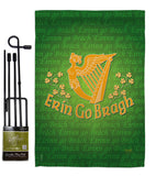 Erin Go Bragh - St Patrick Spring Vertical Impressions Decorative Flags HG102030 Made In USA