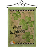 St. Patrick's Day Clover - St Patrick Spring Vertical Impressions Decorative Flags HG102032 Made In USA