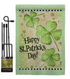 St. Patrick's Day Clover - St Patrick Spring Vertical Impressions Decorative Flags HG102032 Made In USA