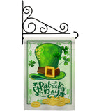 Lucky Hat St Pat Day - St Patrick Spring Vertical Impressions Decorative Flags HG102033 Made In USA