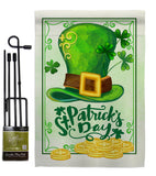 Lucky Hat St Pat Day - St Patrick Spring Vertical Impressions Decorative Flags HG102033 Made In USA