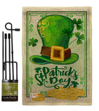 Lucky Hat St Pat Day - St Patrick Spring Vertical Impressions Decorative Flags HG102033 Made In USA