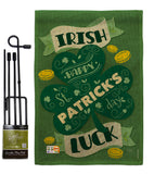 Irish Luck - St Patrick Spring Vertical Impressions Decorative Flags HG102035 Made In USA