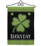 Lucky Day Clover - St Patrick Spring Vertical Impressions Decorative Flags HG102055 Made In USA