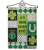 St Patricks Lucky Day - St Patrick Spring Vertical Impressions Decorative Flags HG102056 Made In USA